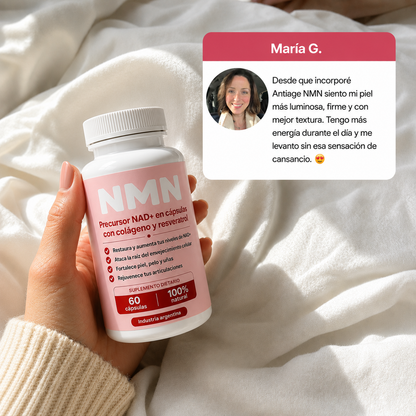 Antiage NMN | Precursor del NAD+ con colágeno y trans-resveratrol